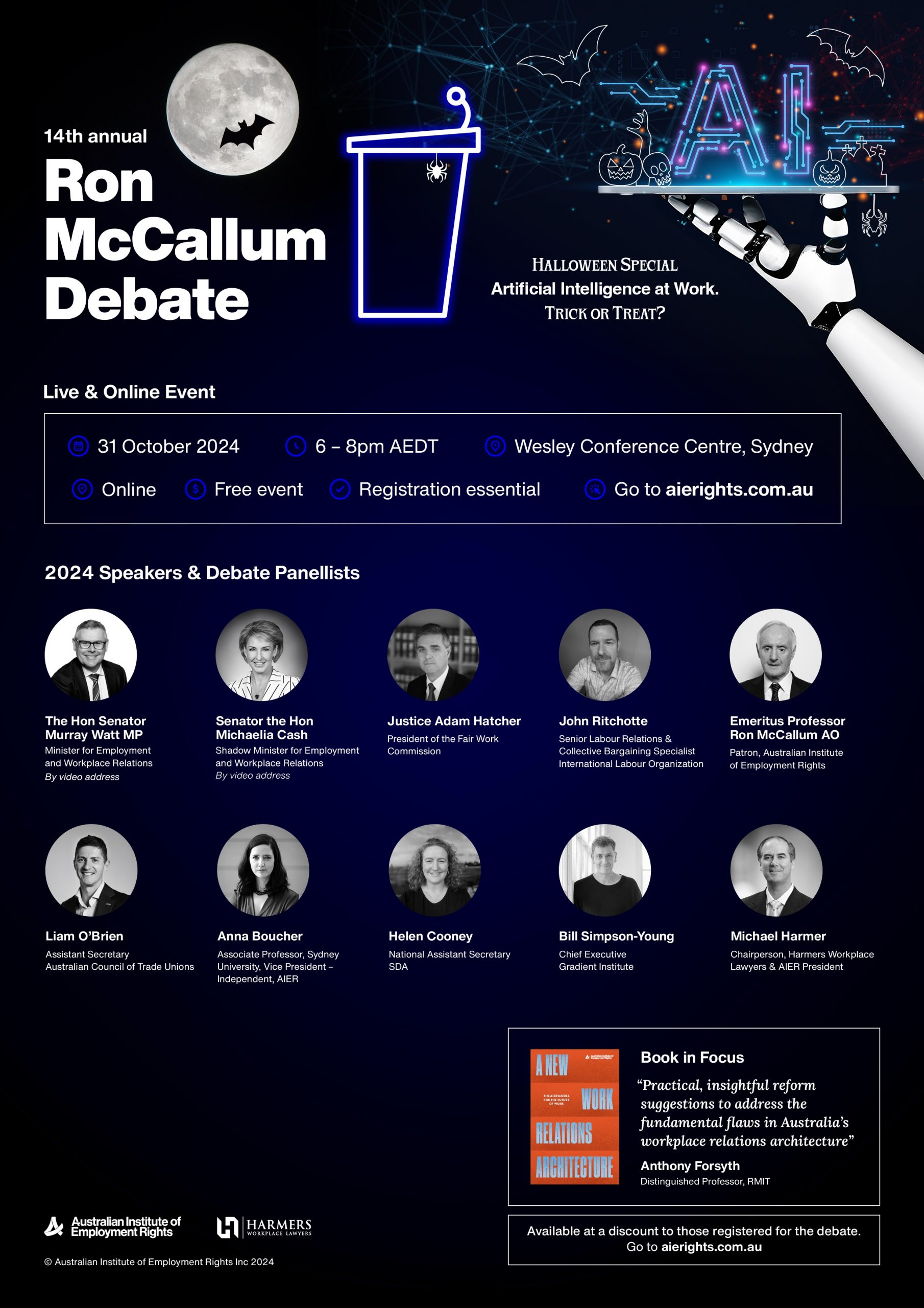 Ron McCallum Debate flyer